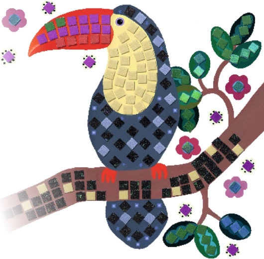 Colorful bird designs