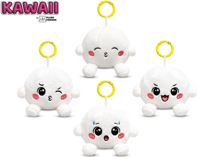 Pliušinis raktų pakabukas Bao koldūnėlis Plush Friends Kawaii 8 cm – 1 vnt.