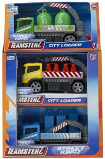 Teamsterz statybinė technika City Loader – metalinis darbinės transporto priemonės modelis 10 cm