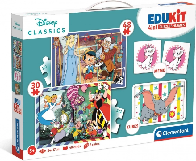 Clementoni Game Set Disney Classic 4in1