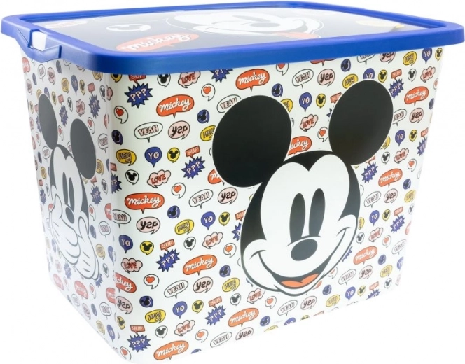 Storage plastic box 23 l mickey mouse with lid