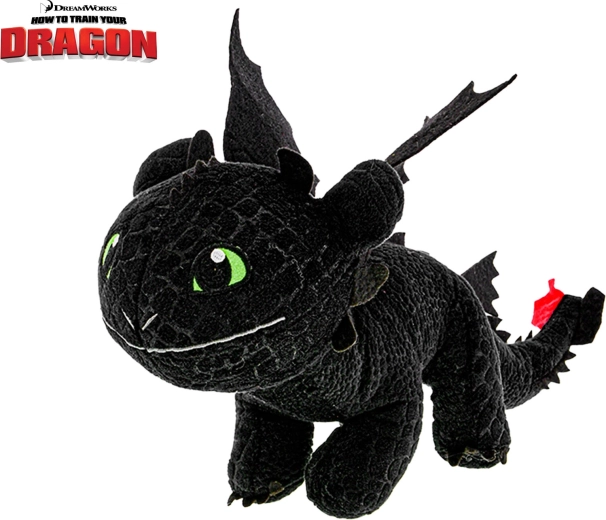 Pliušinis drakonas Bedantis Toothless 15 cm