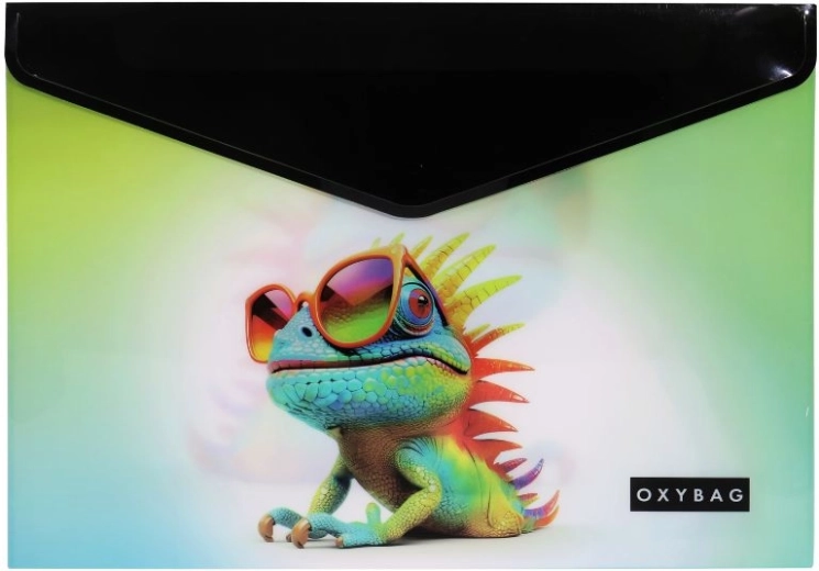 OXY dokumentų dėklas su spaude A4 Crazy Animals Chameleon