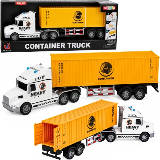 Children’s TIR truck with removable container, lights and sounds 54 cm (yellow) - 1 piece