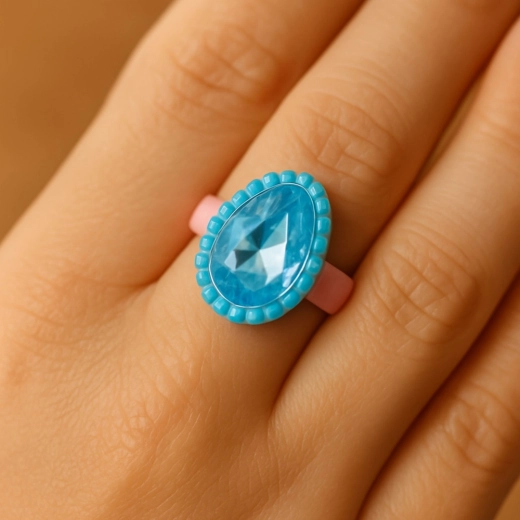 Blizgantys akmenėliai ir ryškios spalvos