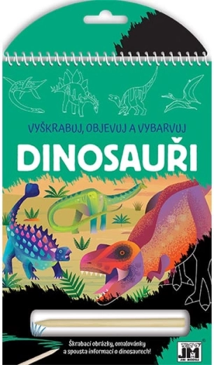 Scratch, Discover, Color: Dinosaurs