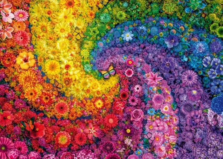 Dėlionė „Sūkurinės spalvos žydėjime“ (2000 dalių)