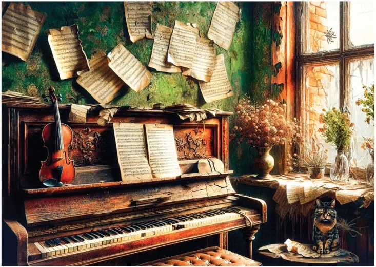 Dėlionė „Pianinas“ XL 700 dalių
