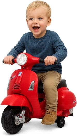 Vaikiškas elektrinis paspirtukas Vespa Mini, raudonas
