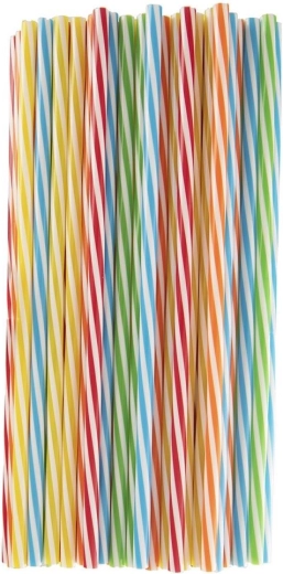 Colorful Reusable Straws 22 cm – Set of 50