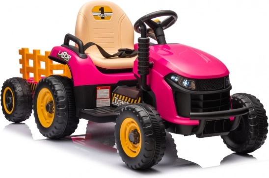 Battery Operated Pink Tractor
