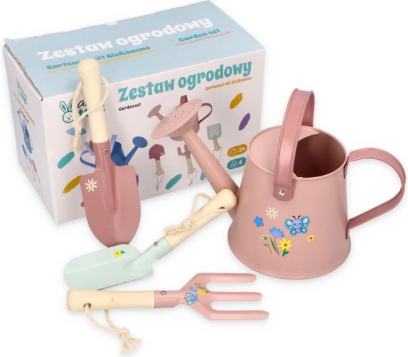 Rožinis sodo įrankių rinkinys Adam Toys – 1 vnt.