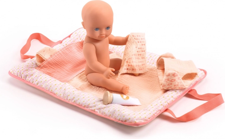 Djeco doll changing mat Pomea Pink Peak