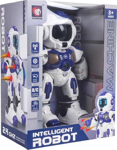 Daugiafunkcis robotas su šaudymo funkcija