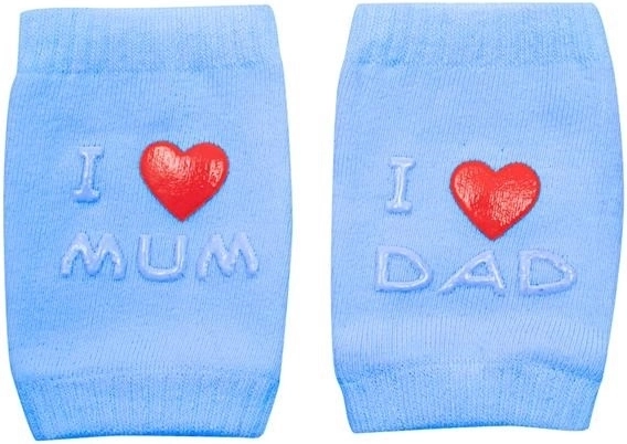 Kids’ Knee Pads with ABS I Love Mum & Dad – Blue