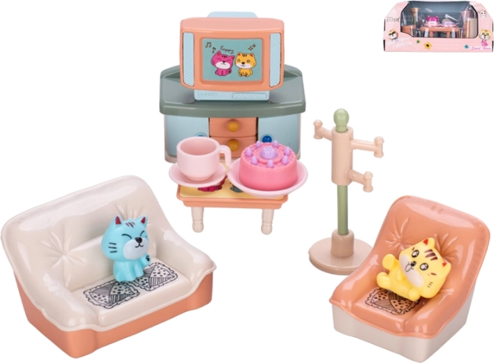 Animal Household Playset with Figure and Accessories