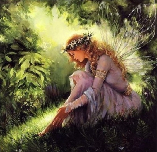 Deimantinė mozaika „Miško fėja“ 30 × 40 cm