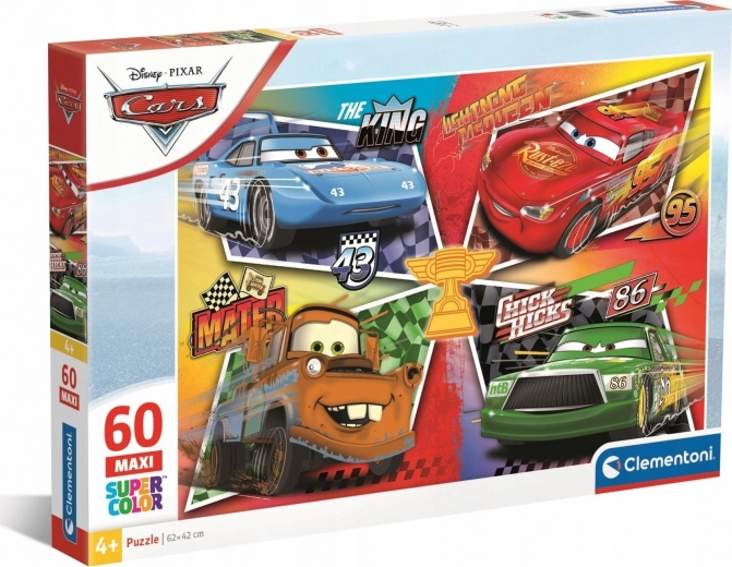 Clementoni dėlionė „Cars“ Galingas ketvertas MAXI 60 dalių