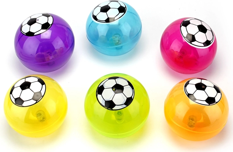 Šokinėjantis futbolo kamuolys su LED šviesomis 105 mm