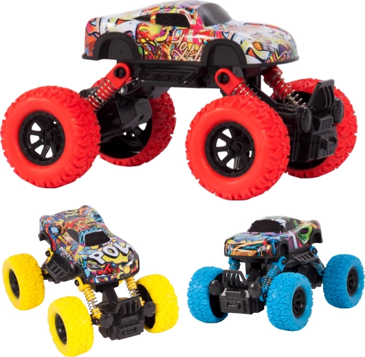 Off-road Jeep monster truck without batteries – blue