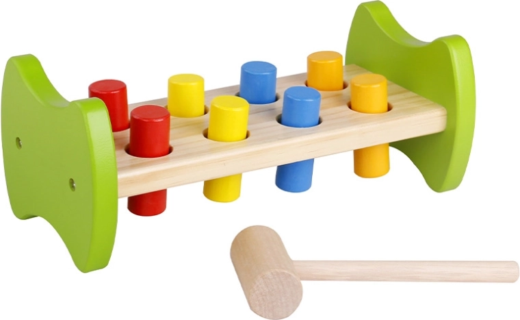Babu wooden pounding bench with 8 pegs