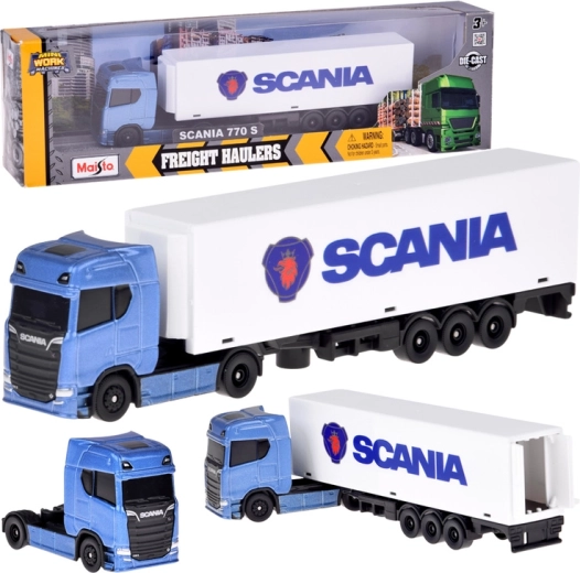 Maisto metalinis vilkiko modelis SCANIA 770S su priekaba 1:64