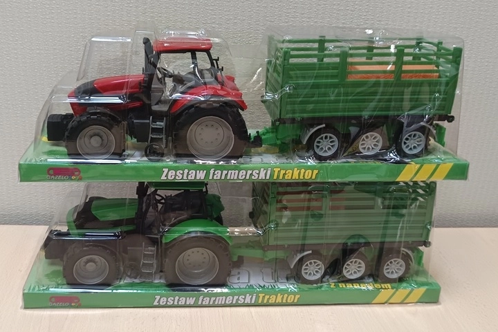 Children's tractor with trailer