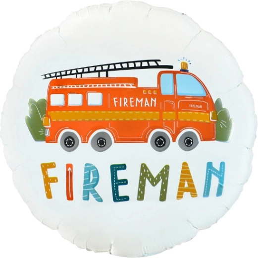 Apvalus folinis balionas „Fireman“ 18"