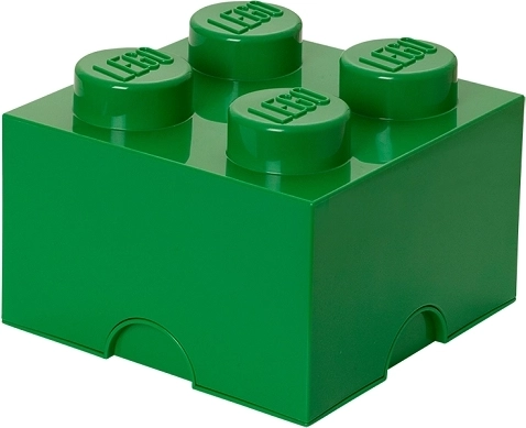 LEGO storage box 4 dark green