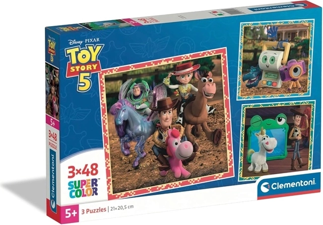 Clementoni Toy Story vaikiška dėlionė Square 3×48 dalių