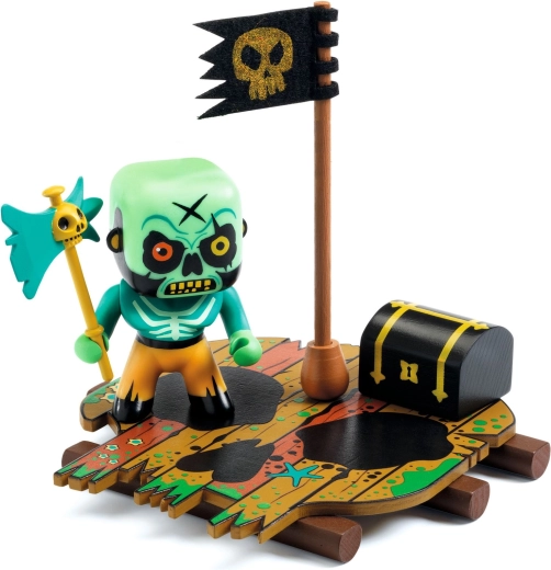 Djeco Arty Toys kolekcinė figūrėlė – piratas su lobiu