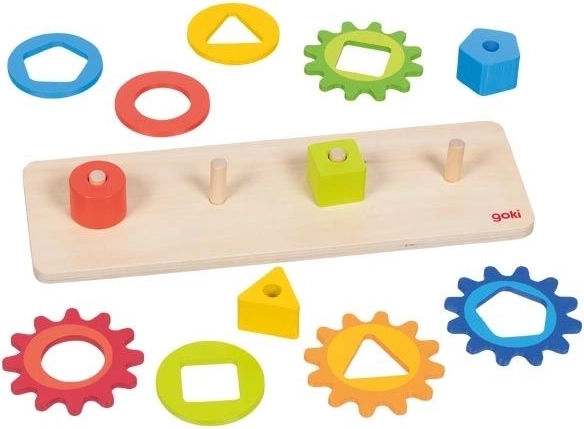 Learning through play: sorting shapes and colors