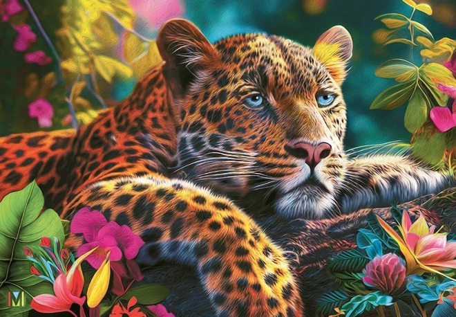 Puzzle CHERRY PAZZI Reclining Leopard 500 Pieces