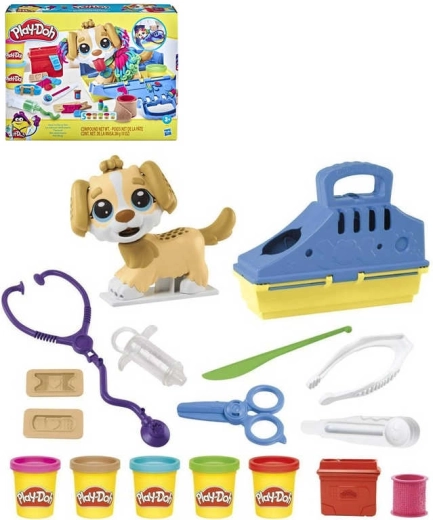 Play-Doh Mažasis veterinaras – kūrybinis rinkinys su šuniuku ir modelinu