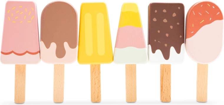 Medinių ledinukų rinkinys vaikams – 6 vnt.