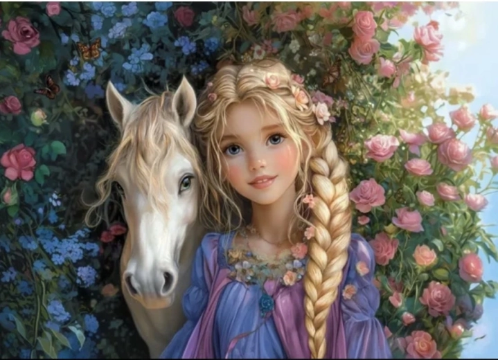 Dėlionė „Princesė ir arklys“ 300 dalių CASTORLAND