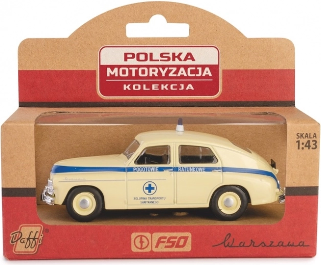 Die-cast model PRL Warszawa ambulance 1:43