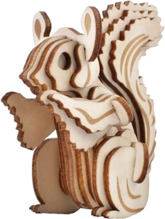 Woodcraft medinis 3D dėlionė – voverė