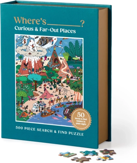 Galison puzzle Where Is It? Curious and Faraway Places (500 pieces)