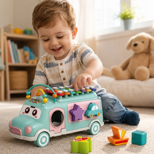 Shape sorting and active movement