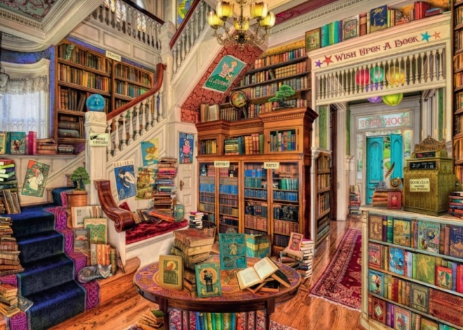 Ravensburger dėlionė „The Fantasy Bookshop“ 1000 dalių