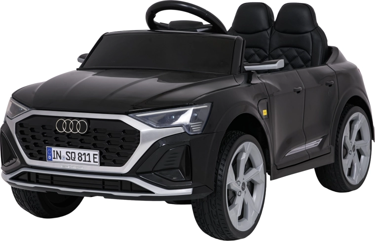 Children's electric ride-on Audi SQ8, black, with remote control