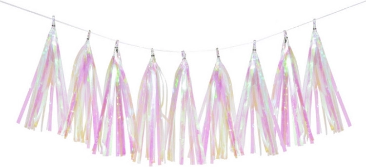 Iridescent Tassel Garland