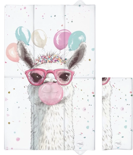 Ceba baby kelioninis vystymo kilimėlis Basic Crazy lama 80 × 50 cm