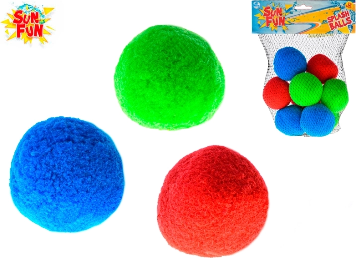 Sun Fun vandens kamuoliukai 5 cm – rinkinys 6 vnt. tinklelyje
