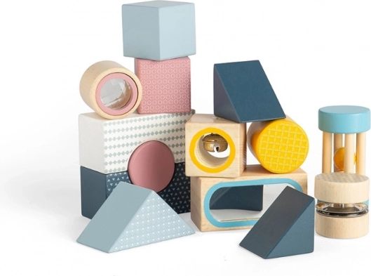 Bigjigs Toys sensorinės kaladėlės