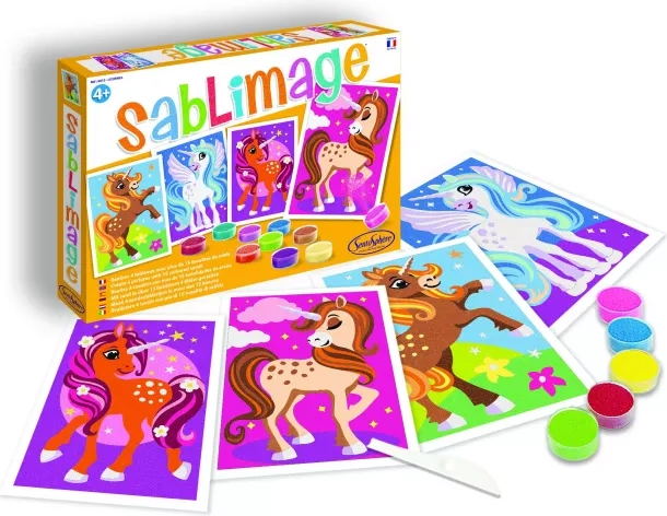 Sentosphere Sablimage mini sand pictures – unicorns