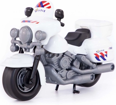 Polesie Police Motorcycle for Little Ones, White