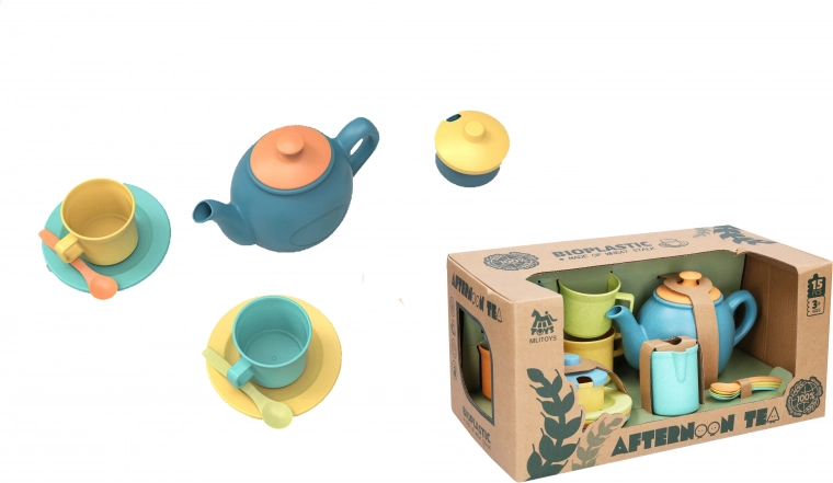 Vaikiškas arbatos rinkinys iš bioplastiko