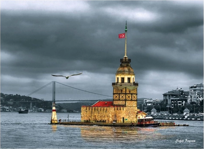 Anatolian puzzle Nostalgic Maiden's Tower Turkey 1000 pieces